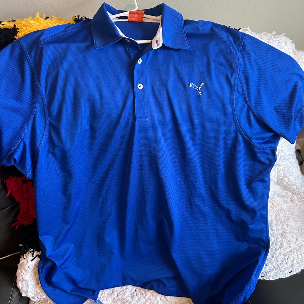 Puma Men's Vibrant Blue Polo